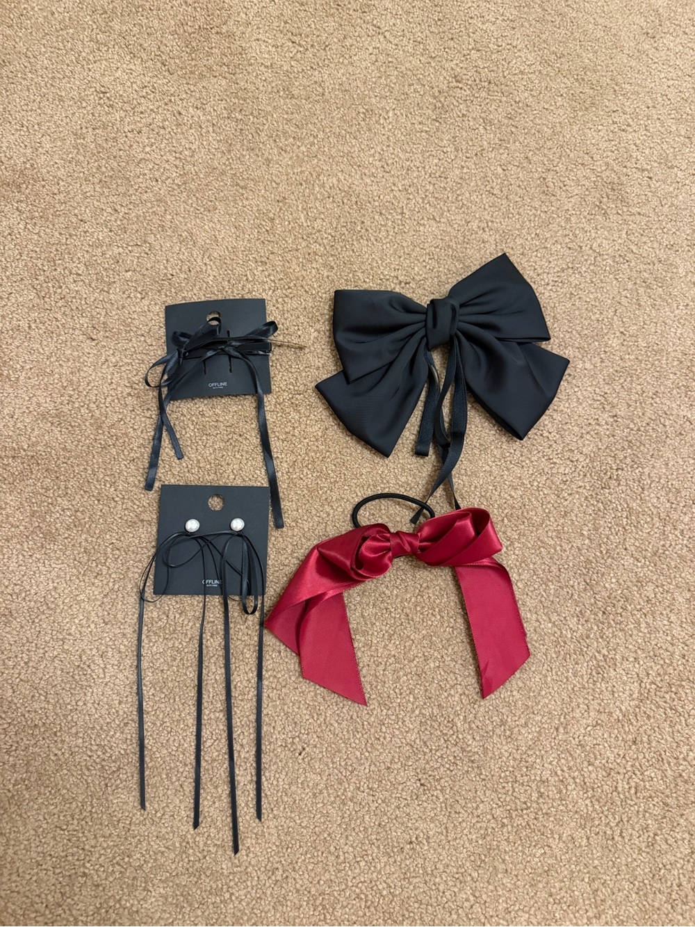 Korean Hair Bow Accessories Set